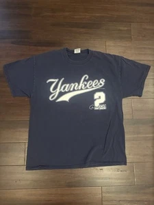 Vintage Y2K New York Yankees Derek Jeter Shirt MLB Men’s Size Large 2004 - Picture 1 of 7