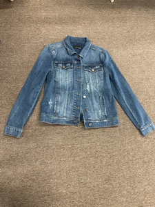 Articles Of Society Los Angeles Size L Denim Button Up Jean Jacket - Picture 1 of 5