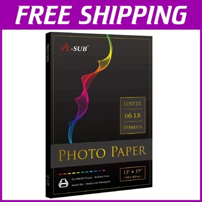 Superior Quality 13x19 Inch Luster Photo Paper - 50 Sheets for Lasting Prints - Image 1 of 4