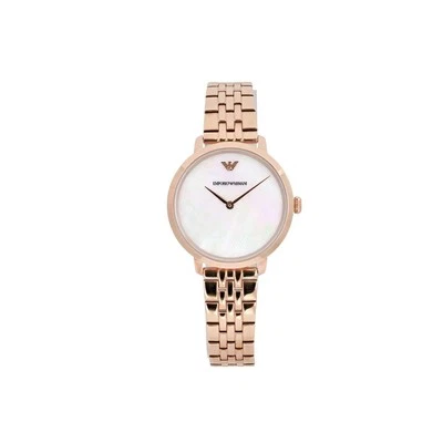 Emporio Armani 32mm Rose Gold Steel White MOP Dial Ladies Quartz watch  AR11158 - Image 1 of 4