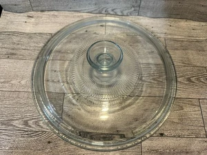 Tapa de vidrio flauta transparente Pyrex G-1C hecha en EE. UU. - Imagen 1 de 7