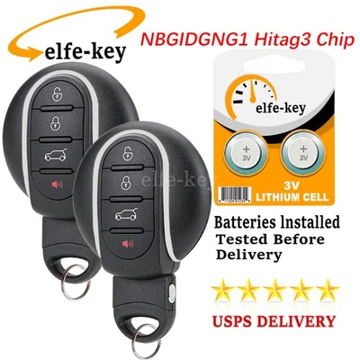 Chave de carro inteligente 2 4 botões Prox controle remoto fob para Mini Cooper 2014 2015 2016 2017 2018 - Imagem 1 de 4