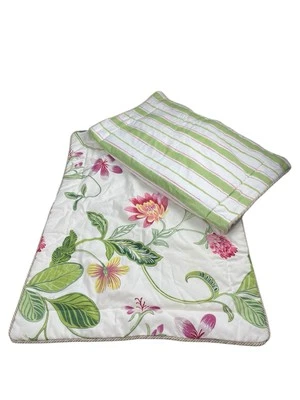 Juego de 2 fundas de almohada estándar Croscill con cordón floral brillante primavera verano forradas Foto 1 de 4