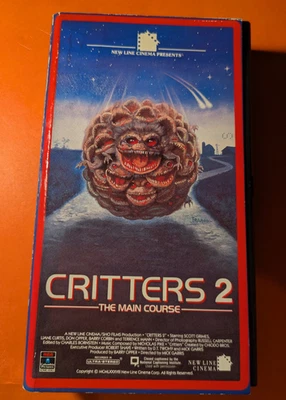 Critters 2 The Main Course Slipcase Horror New Line Red Label Slipcase VHS - Image 1 of 4