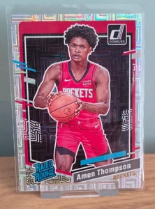 2023-24 Panini Donruss Rated Rookie Choice Amen Thompson #206 Rookie RC - Bild 1 von 2
