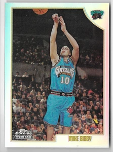 MIKE BIBBY 1998 TOPPS CHROME ROOKIE REFRACTOR CARD! - Picture 1 of 1