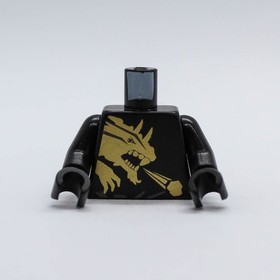 Lego Cole DX Minifigure Torso 2520 2170 2509 Ninjago Earth Dragon Defense