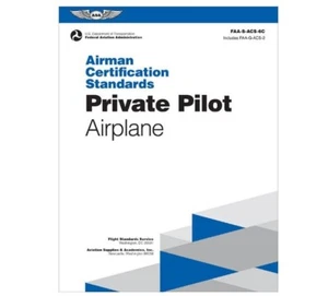 ASA-ACS-6C Airman Certification Standards Private Pilot Airplane PPL Study Guide - Bild 1 von 1