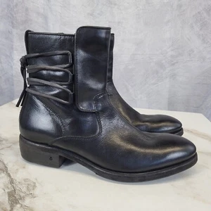 MSRP $1198 John Varvatos KEITH Back Lace Boots Men's Size 7.5 Black - Bild 1 von 21