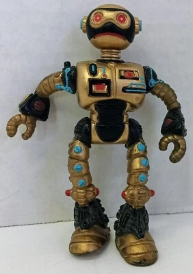 Robot Fugitoide De Colección Tortugas Ninja Adolescentes Mutantes Juguete Dorado Mirage Studios 1990 Foto 1 de 4