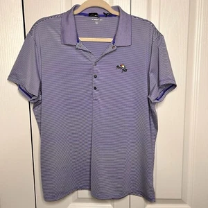 RLX Ralph Lauren T-Shirt XL blau weiß Candy Stripe Polo Golf Damen Bay Hill - Bild 1 von 9