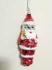 Antique West GERMANY HANDBLOWN GLASS CHRISTMAS Hand Painted SANTA ORNAMENT