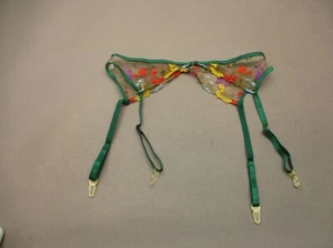 Unbranded Size L Womens Multicolor Lace Sheer Adjustable Sexy Garter Belt 3Q - Picture 1 of 5