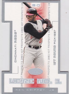 Ken Griffey Jr. #1 Hot Prospects RARE INSERT BASEBALL Card MARINERS DRAFT PICK! - Picture 1 of 2