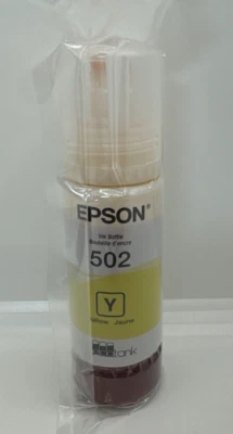 ✨ BRAND NEW Epson EcoTank 502 ~Yellow~ Ink Bottle T502420 Exp 11/2025 ✨ - Image 1 of 4