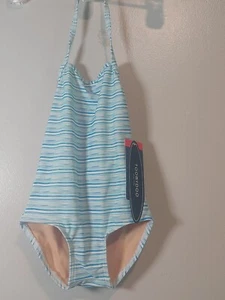 Toobydoo Mary One-Piece Swimsuit, Aqua, Girls 1/2 - Picture 1 of 6