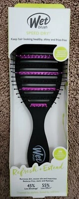 NEW Wet Brush Speed Dry, Brush Charcoal Infused Anti-Frizz,  Refresh & Extend - Image 1 of 3