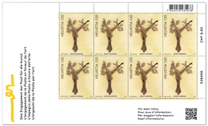 Switzerland 2024 ,Commitment to Art ,Stamps are printed bamboo paper , Unusual - Picture 1 of 1