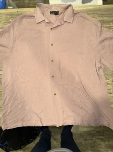 ASOS Design Men's Short Sleeve Dress Shirt Brown Size Large. NWOT. 16 - Picture 1 of 9