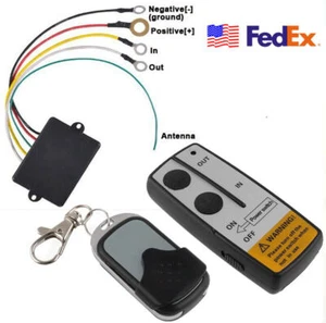 12V 12 Volt Wireless Remote Control Kit for Truck Car ATV Winch long range - Picture 1 of 9
