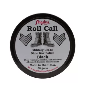 Angelus Wax Shoe Polish Shoes Boots Mirror High Gloss Roll Call Military Grade - Picture 1 of 15