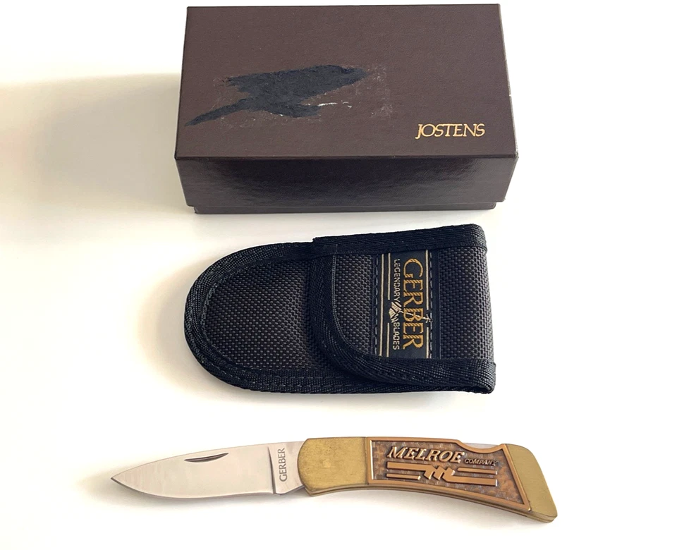 Cuchillo Plegable Gerber 6101 Sportsman I Melroe Company Conmemorativo EE. UU. 1990 Foto 1 de 4