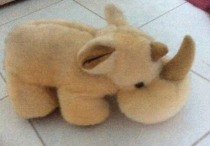 PLUSH TOY RHINOCEROS - Picture 1 of 5