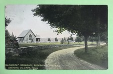 Contagem De Vila Central Connecticut Cartão Postal killinghast Memorial Evergreen Cemitério