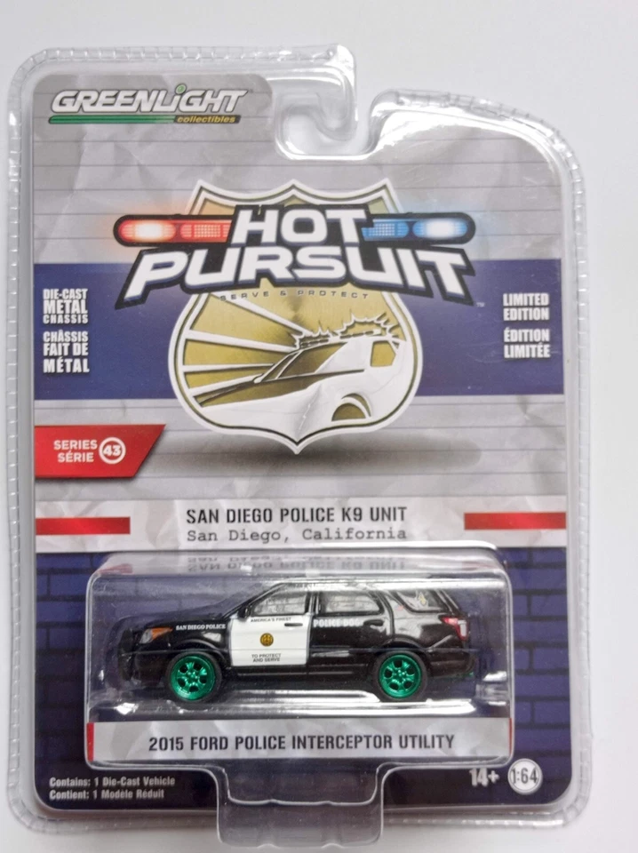 Ford Police Interceptor K9 2015 unidad - 1/64 Greenlight - versión Green Machine Foto 1 de 1