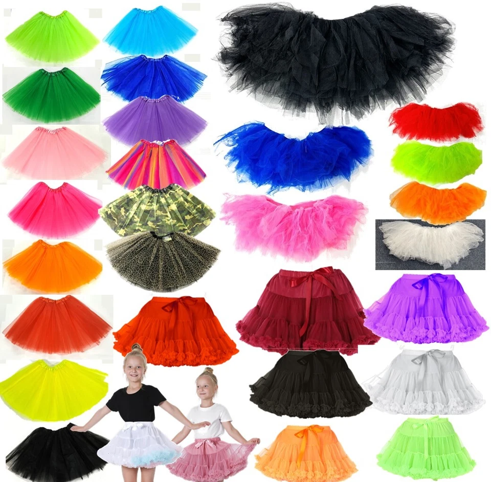 Tutu Skirts Ladies Girls Fancy Dress Tutus Accessories Costume Dance Princess - Image 1 of 1