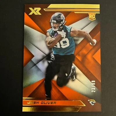 2019 Panini XR Orange Rookie #142 Josh Oliver /99 Jacksonville Jaguars - Image 1 of 2