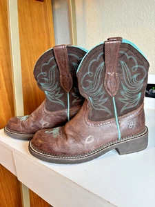 Ariat Ladies Fatbaby Heritage Dapper Western Boots 10016238 Size 10 B US - Picture 1 of 7