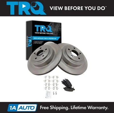 Kit de pastillas de freno trasero y rotor TRQ para Subaru Legacy 2005-2009 Foto 1 de 4