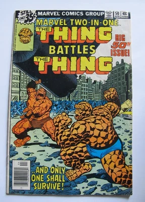 Marvel Two-in-One (1974) #50 Mark Jeweler Insert John Byrne Thing VS Thing - image 1 of 2