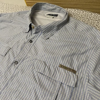 ExOfficio Insect Shield Vented Fishing Shirt Men’s 2XL XXL Roll Tab Long Sleeve - Image 1 of 4