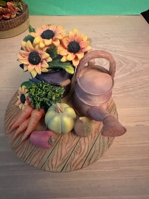 Our America Yankee Candle Fall Harvest Jar Candle Topper de vela girassóis - Imagem 1 de 2