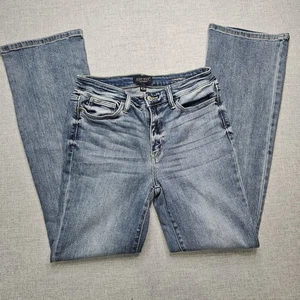 Judy Blue Jeans Womens 9/29 Boot Cut Blue Denim Mid Wash Classic Style - Picture 1 of 12