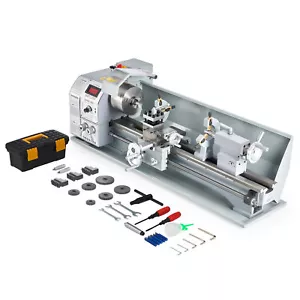 9"x24" Mini Metal Lathe 3000rpm Max Spindle Speed Brushless Motor Wood DIY Tool - Picture 1 of 8