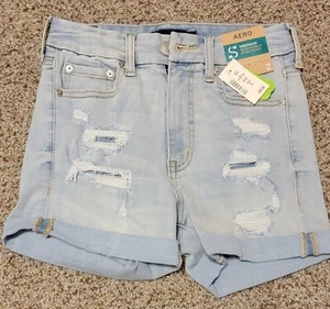 Aeropostle shorts Ripped. High Rise curvy midi Size 2.  New with tags. Juniors - Picture 1 of 6