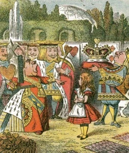 Weg mit dem Kopf! aus Alices Abenteuer im Wunderland -- POSTKARTE - Bild 1 von 2