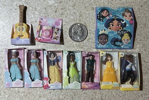 ZURU Mini Brand Disney Store Princess Jasmine, Belle, Tiana, Snow White, etc Cover