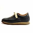 Auth HERMES Quick - Black Leather Men's Sneakers