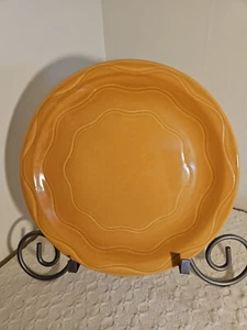 Syrakus Porzellan Vintage CANTINA Orange Mandarine Gewellt 10,25" Essteller - Bild 1 von 3