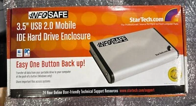 StarTech InfoSafe UNI3510U2 3.5" USB 2.0 IDE/SATA Drive Enclosure - Vintage - Image 1 of 2