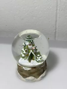 Hallmark Water Globe Father Christmas , Green Dress (z29) - Picture 1 of 3