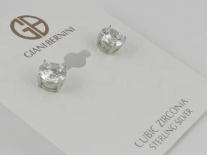Giani Bernini Cubic Zirconia Sterling Silver Earrings - New - Picture 1 of 1