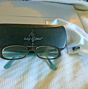 Vtge BABY PHAT Eye Glasses Hinged Black Hard Case W/Vtge Eyewear - Picture 1 of 9