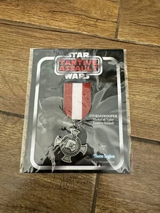 DELUXE Star Wars Stormtrooper Medal Valor Tantive Assault Badge- 1.75"  on Card - Picture 1 of 1
