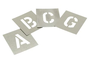 Stencils - Set of Zinc Stencils - Letters 2in - Picture 1 of 1