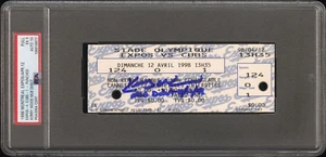 1998 KERRY WOOD SIGNED MLB DEBUT FULL TICKET 4/12/98 PSA 5 AUTO 10 CUBS EXPOS - Picture 1 of 2